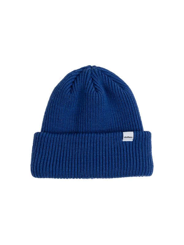 Druthers - Hat - 1x1 Rib Knit - Beanie - Marine