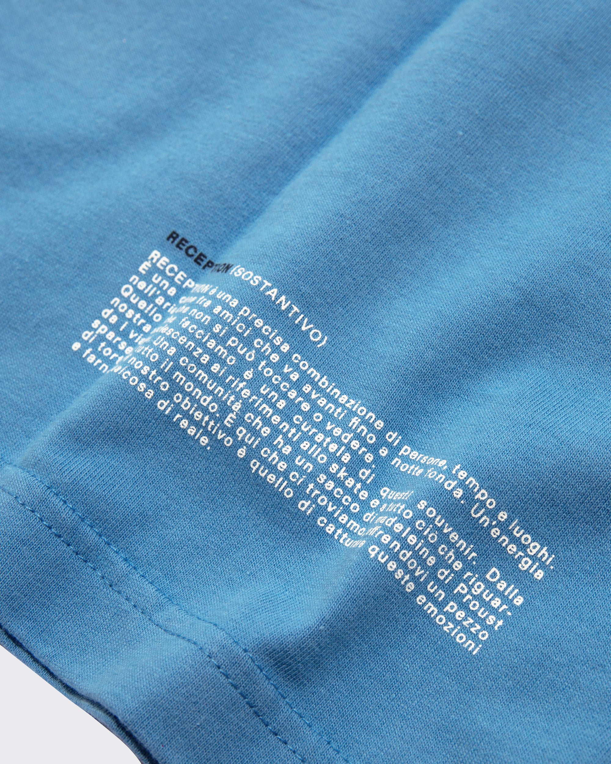 Reception - Tee - Motto - LS Tee - Granada Blue