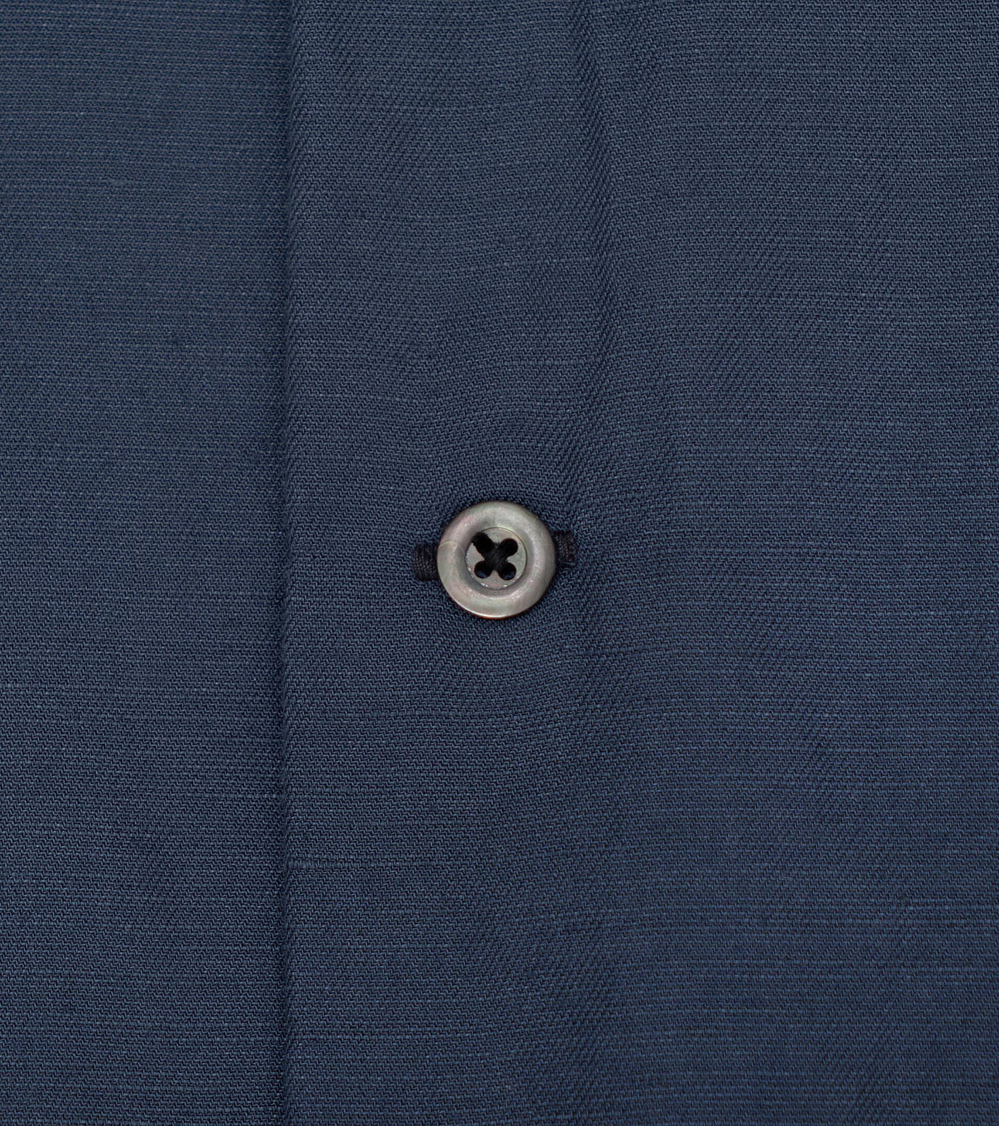 Nanamica - Shirt - Open Collar Cupra Hemp - SS Shirt - Sax