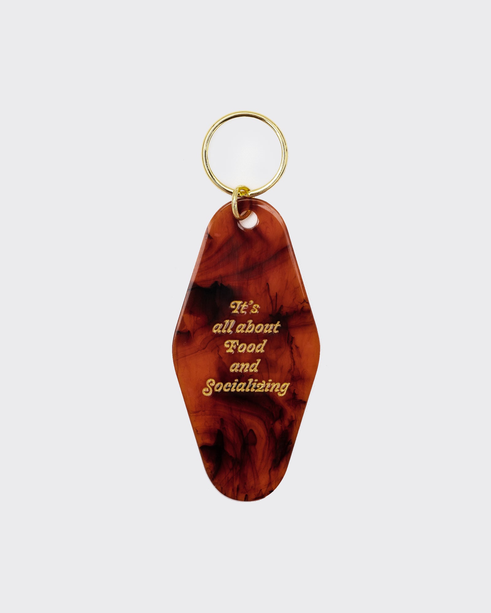 Reception - Accessory - Food and Socializing - Key Tag - Acrylic Faux Tortoise