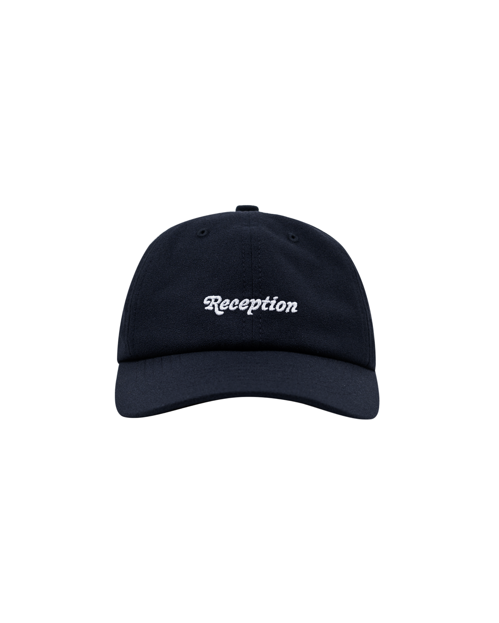 Reception - Hat - Classic Logo Crepe - 6 Panel Cap - Dark Navy