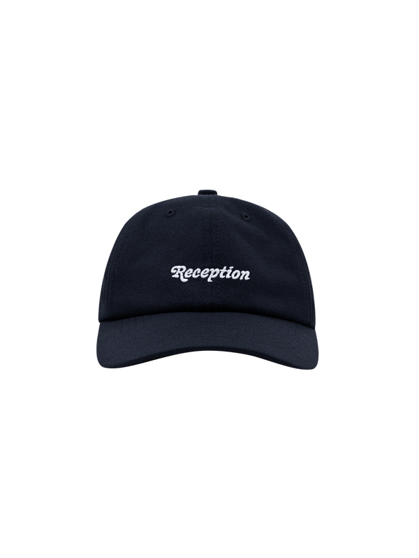 Reception - Hat - Classic Logo Crepe - 6 Panel Cap - Dark Navy