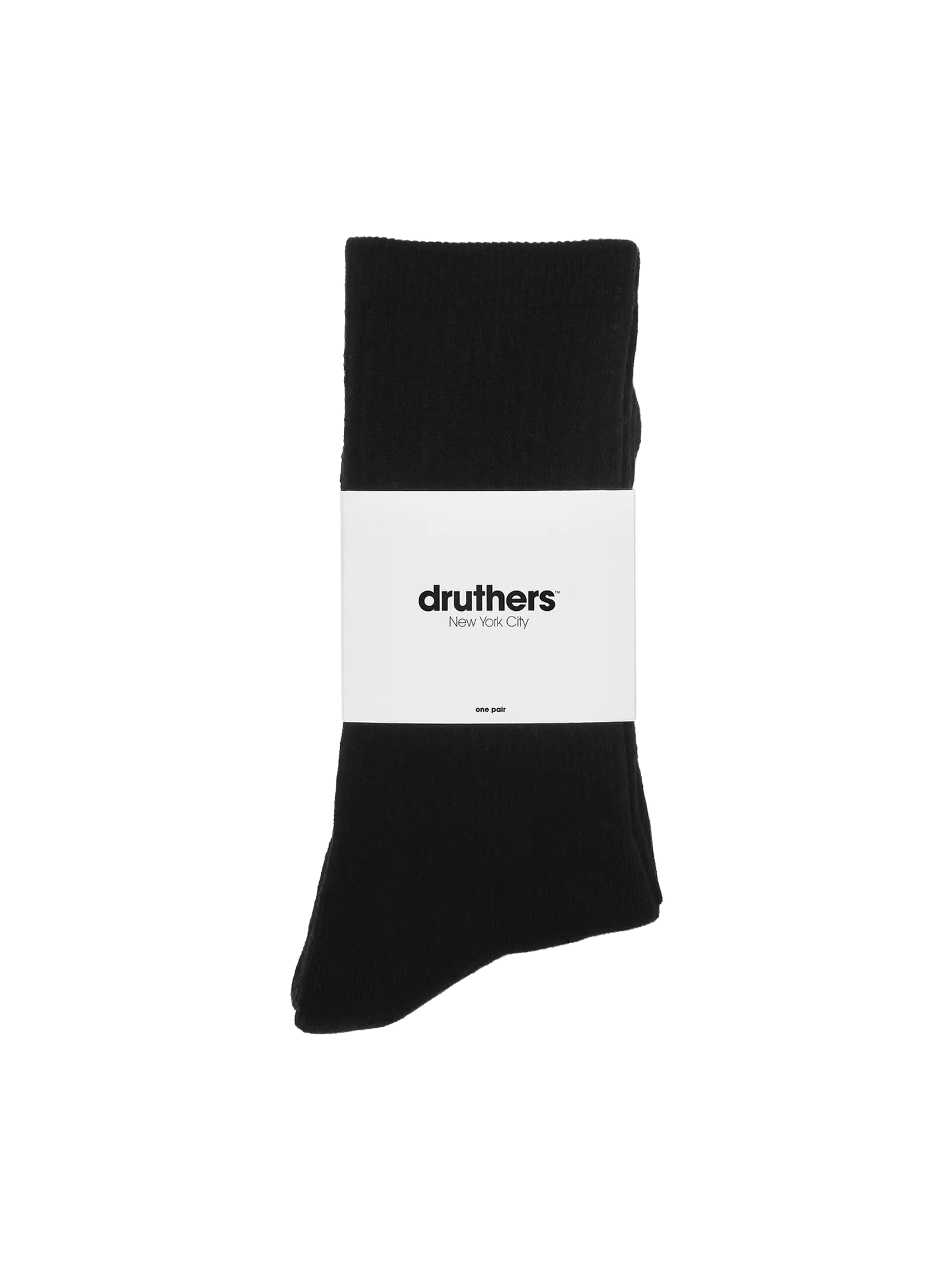 Druthers - Accessories -  Organic Cotton - Everyday Crew Sock - Black