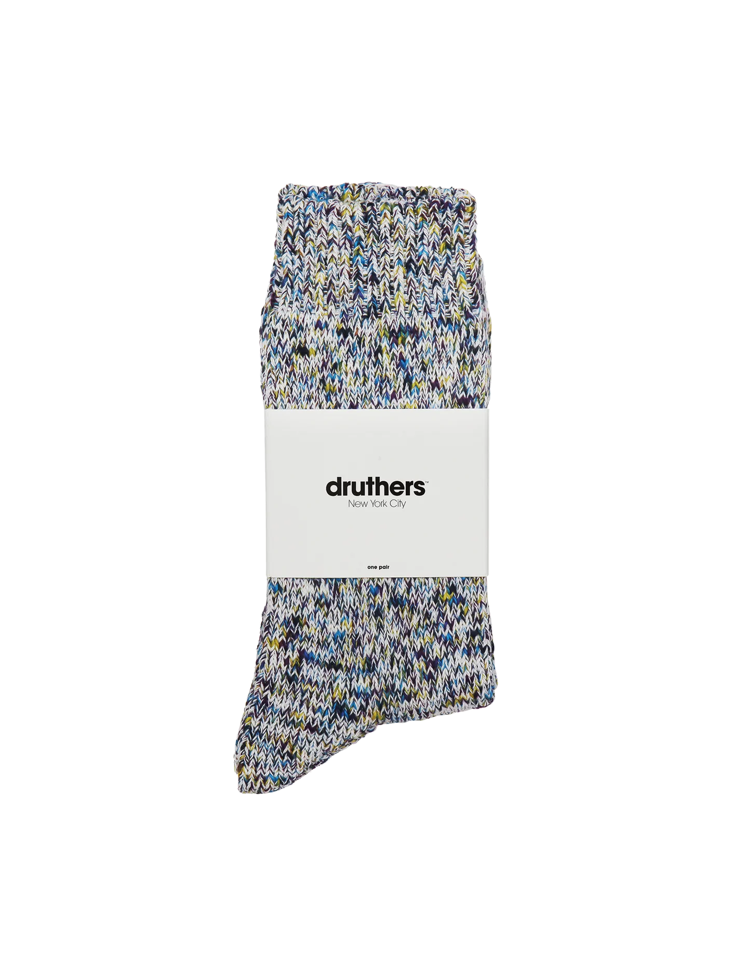 Druthers - Accessories - Tie Dye Yarn Crew Sock - Confetti