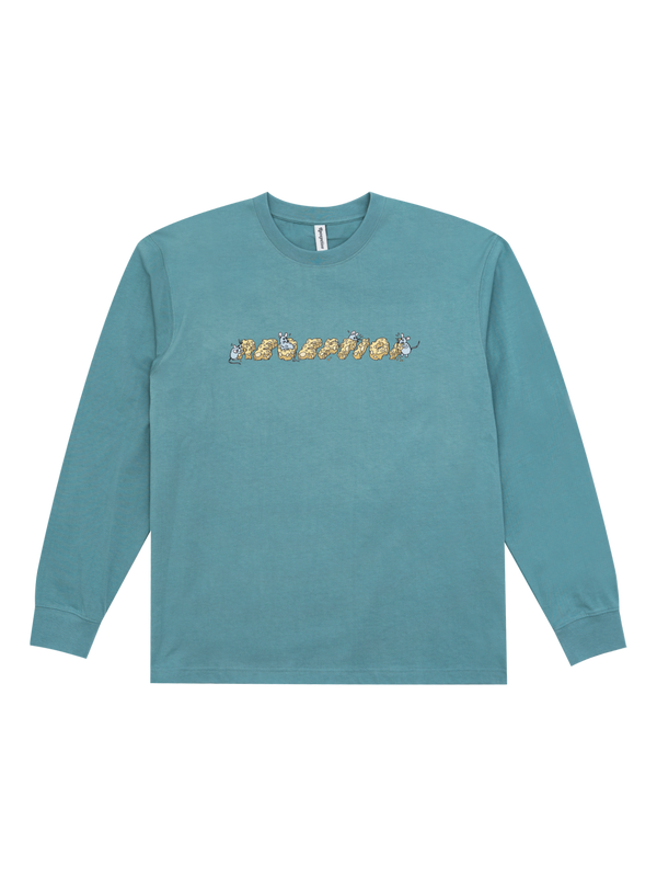 Reception - Tee - Mouse - LS Tee - Dusty Green