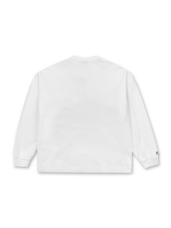 Reception - Tee - Cherry - LS Tee - White