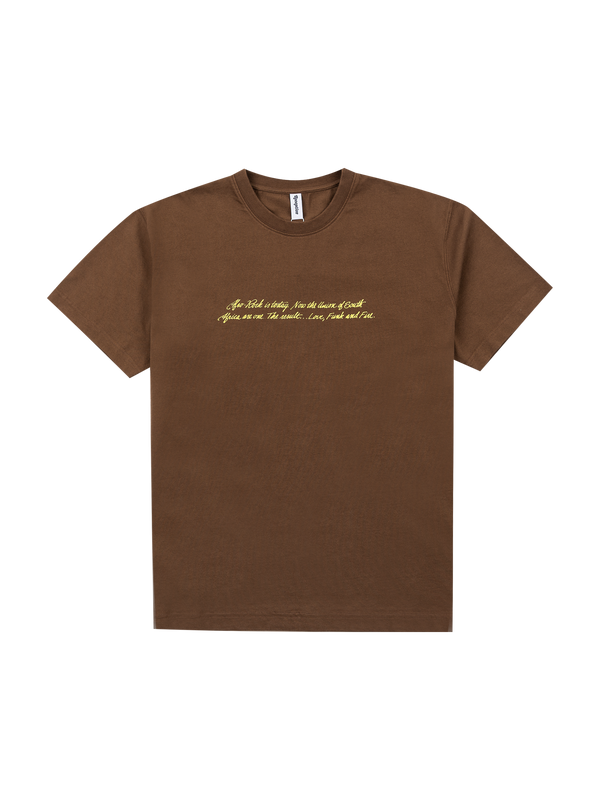 Reception - Tee - Funk - SS Tee - Choco Brown