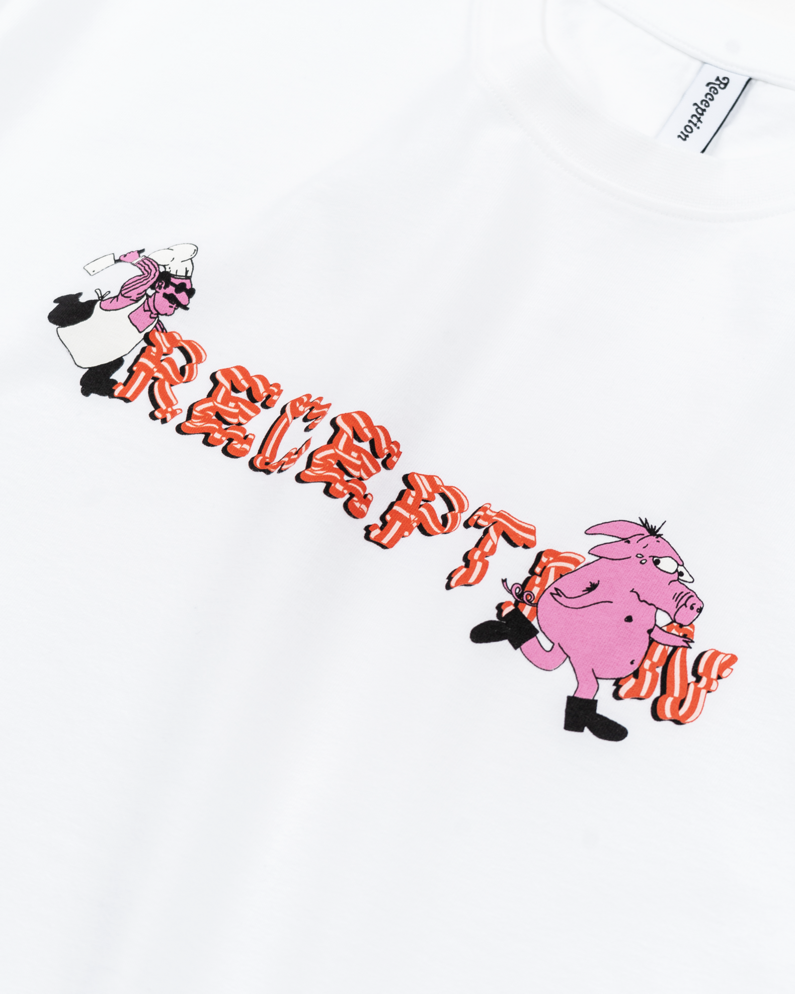 Reception - Tee - Bacon - SS Tee - White