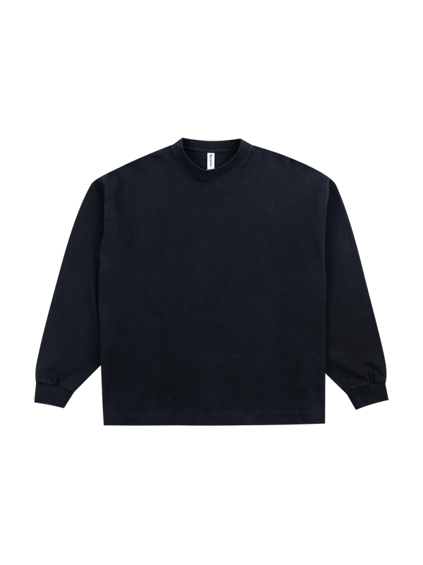 Reception - Tee - Cherry - LS Tee - Dark Navy