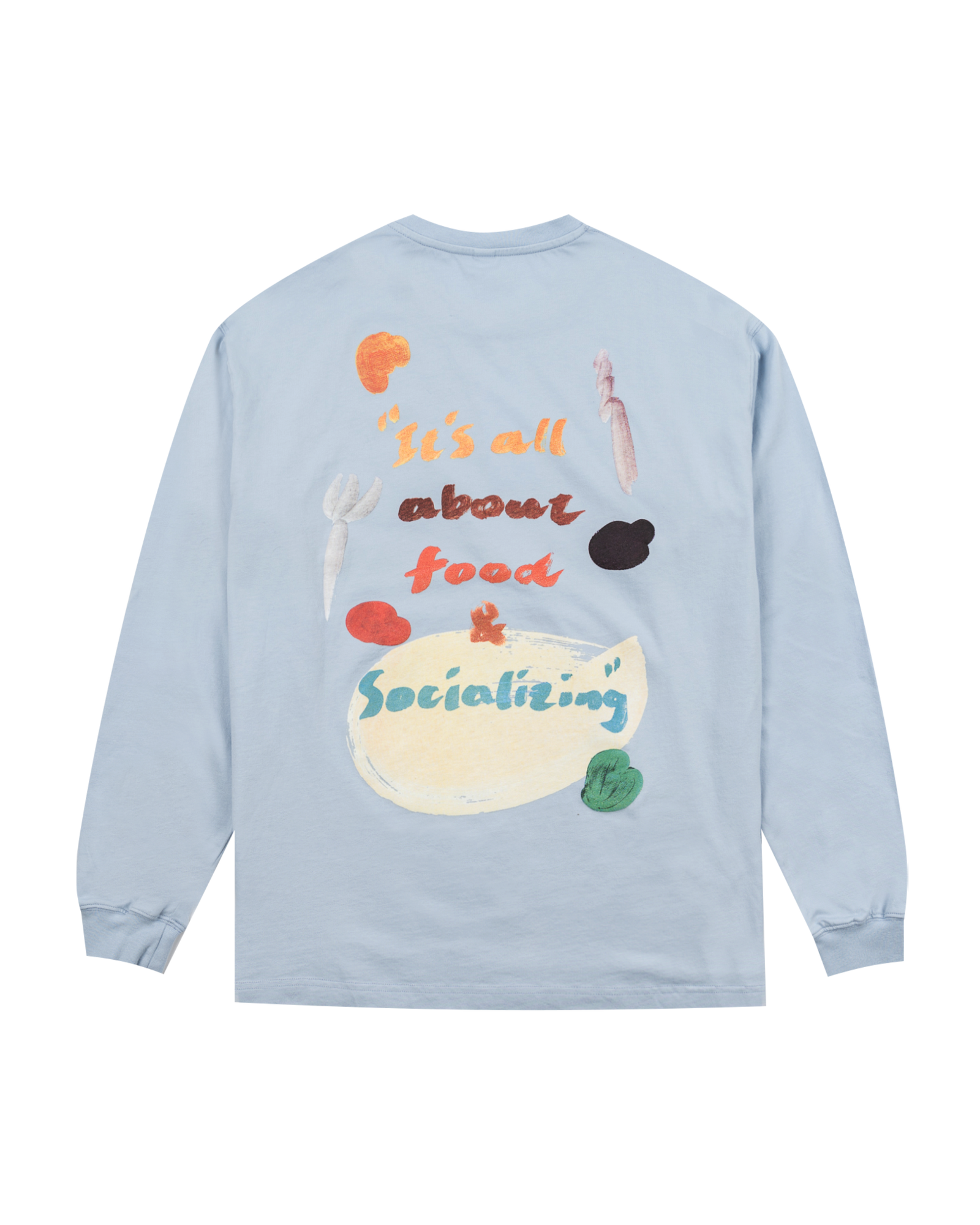 Reception - Tee - Food - LS Tee - Ice Blue