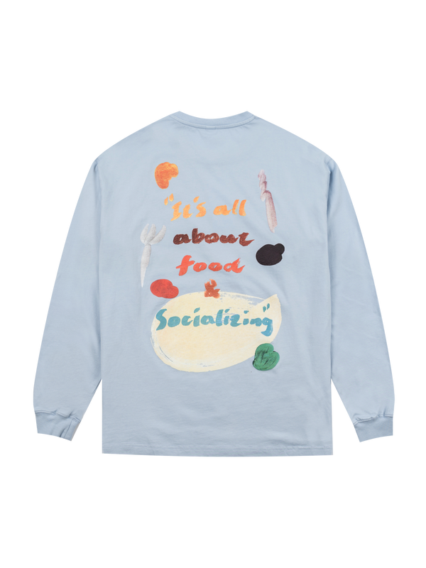 Reception - Tee - Food - LS Tee - Ice Blue