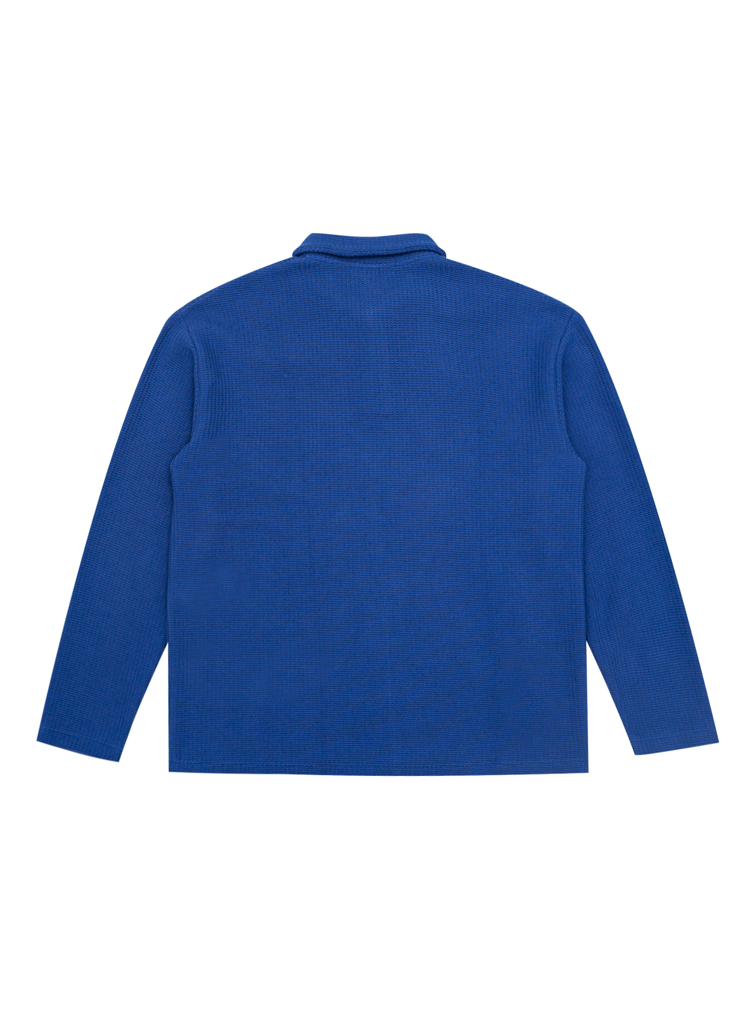 Reception - Knit - Polo Sweat - Mid Blue