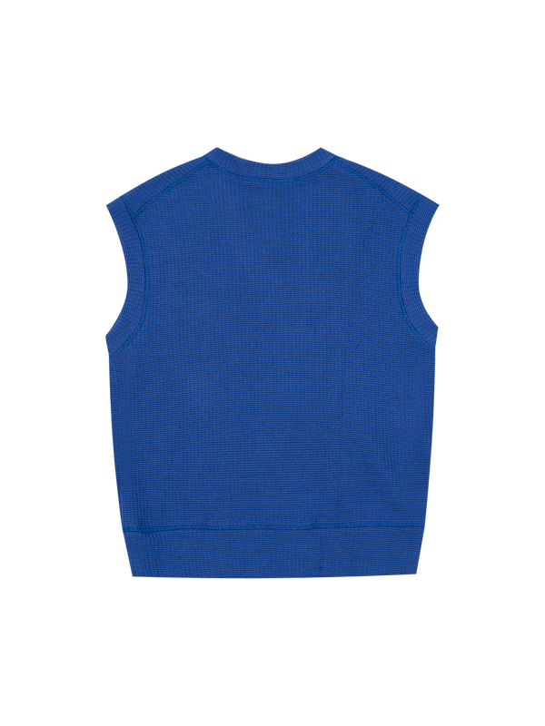 Reception - Knit - Gio - Vest - Mid Blue