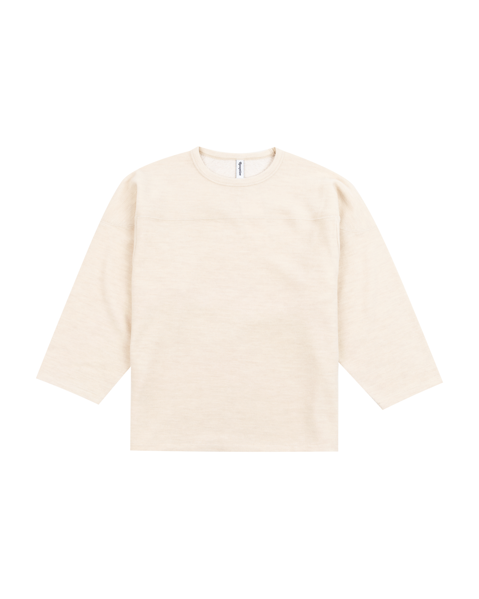 Reception - Knit - Interlock - Panel Sweat - Butter White