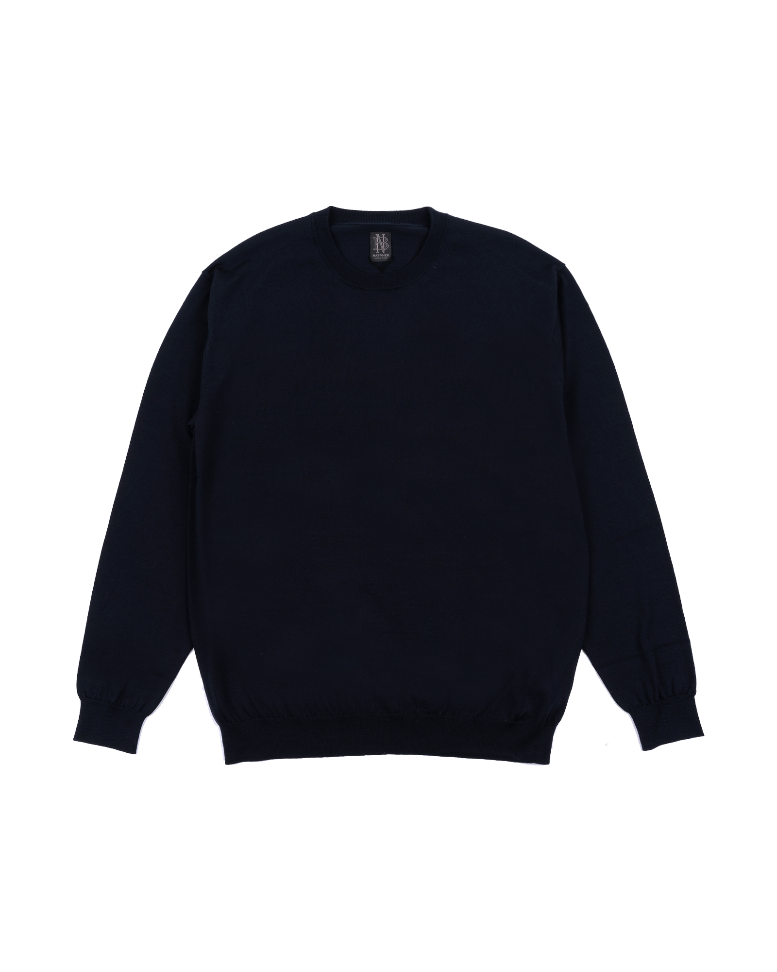 Batoner - Knit - Essential High Gauge - Crew Neck - Navy