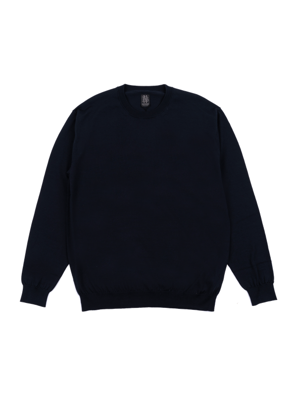 Batoner - Knit - Essential High Gauge - Crew Neck - Navy