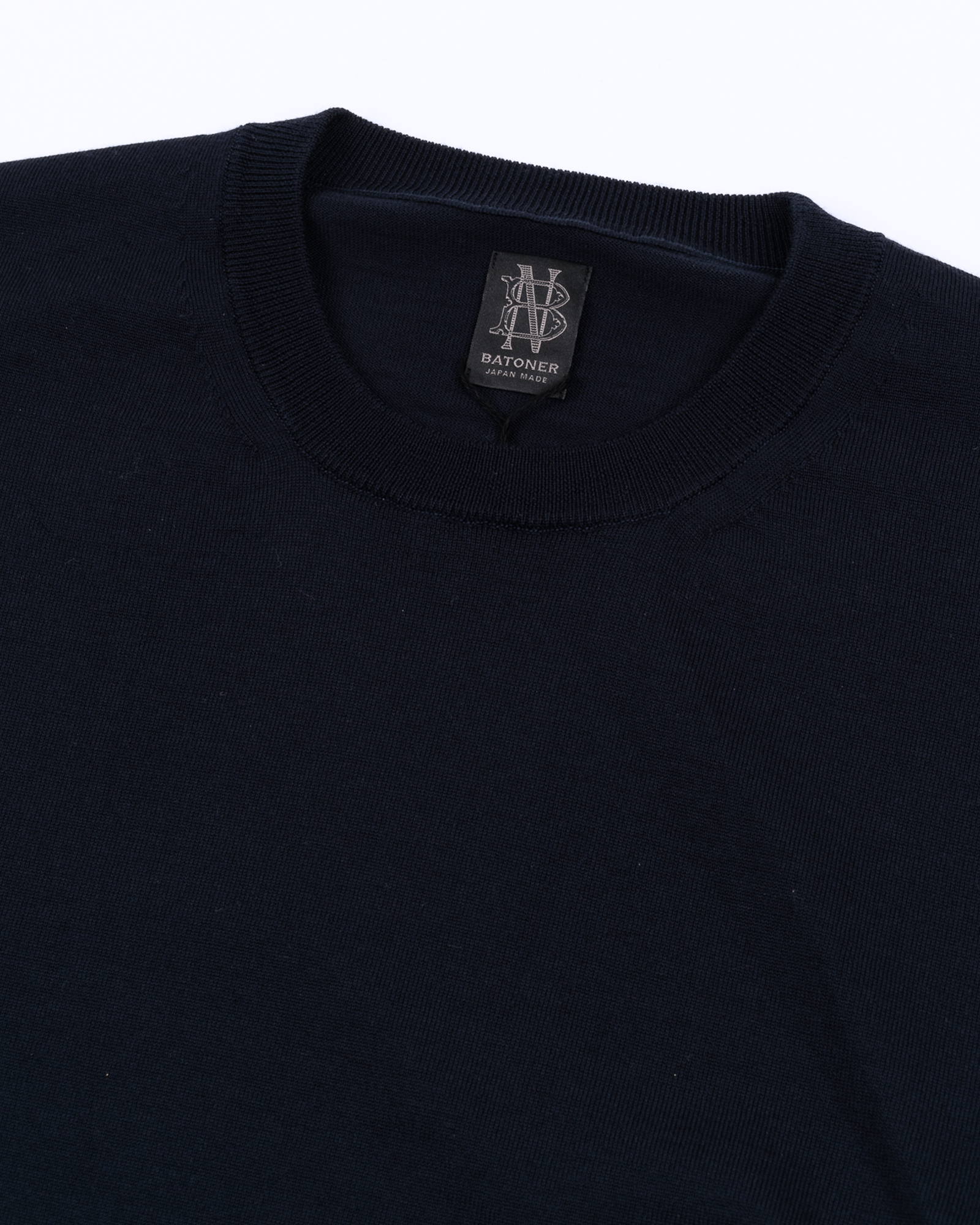 Batoner - Knit - Essential High Gauge - Crew Neck - Navy