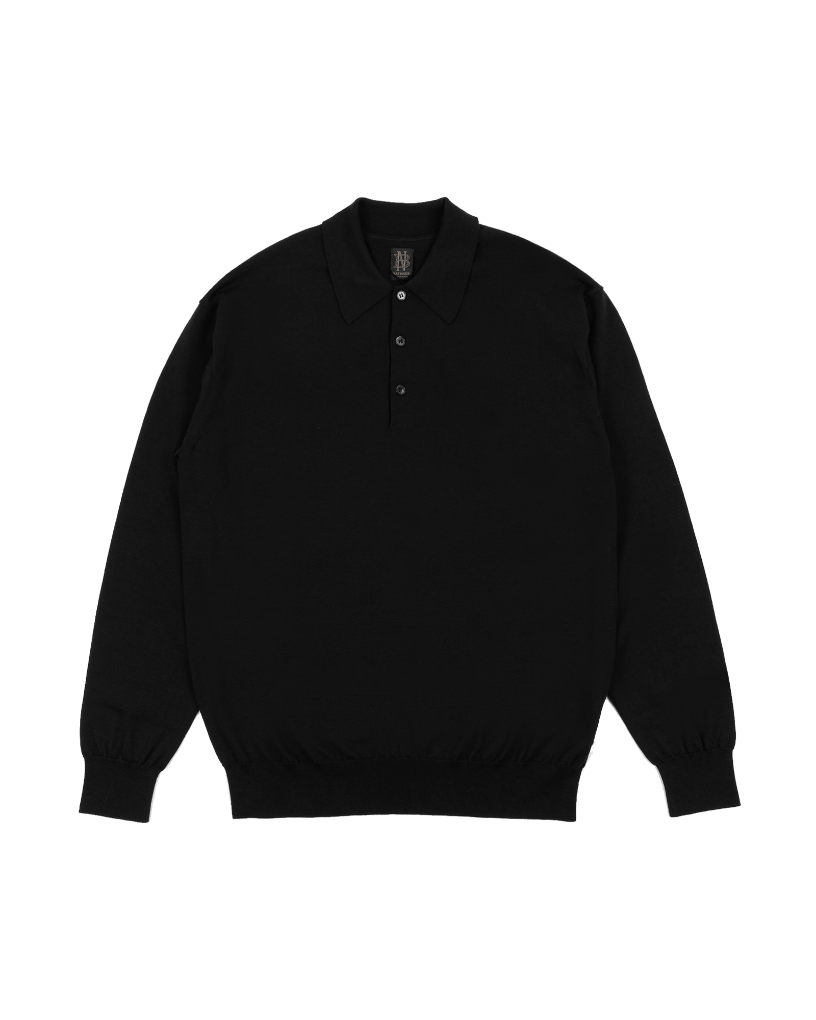 Batoner - Knit - Essential High Gauge - Polo - Black