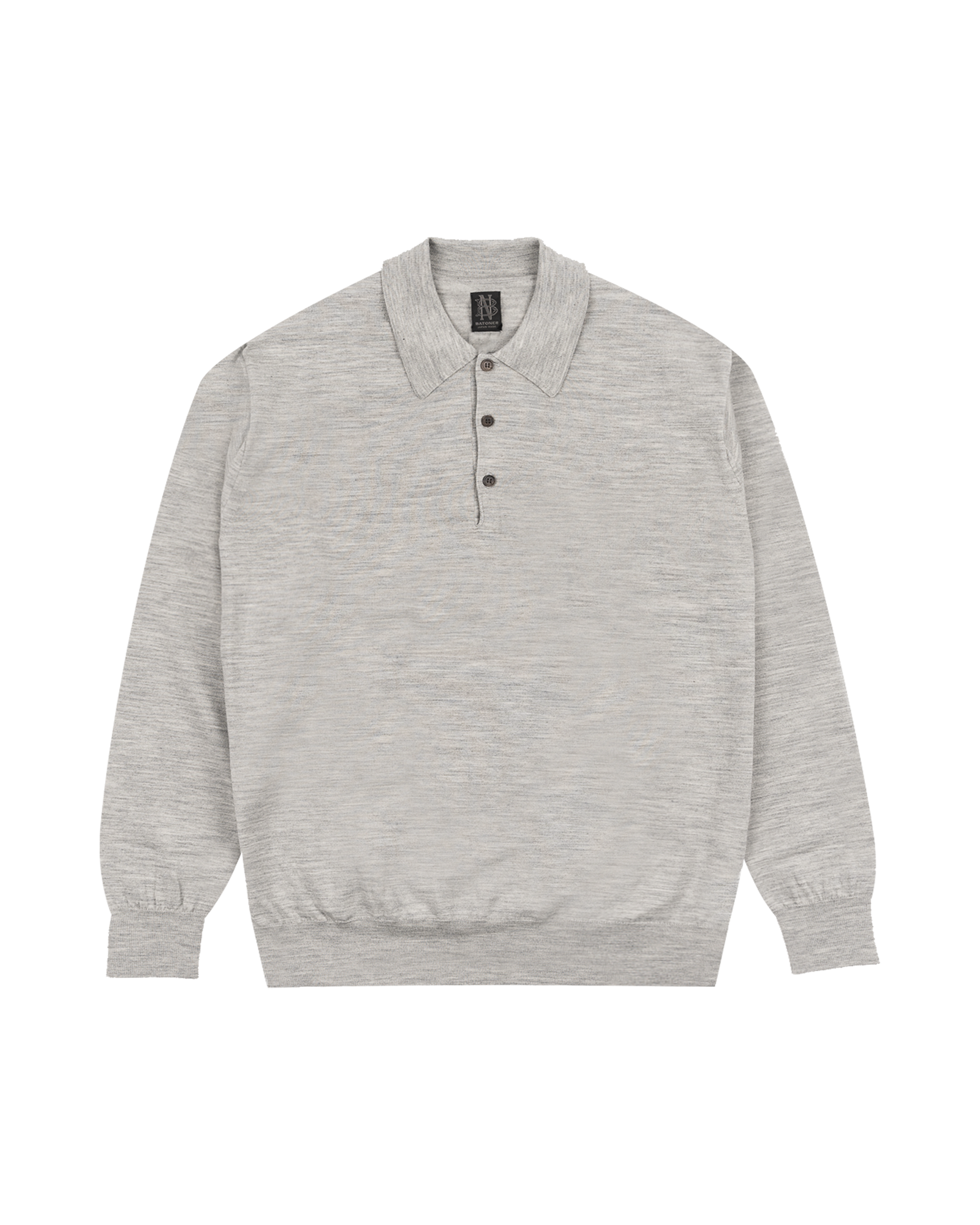 Batoner - Knit - Essential High Gauge - Polo - Gray