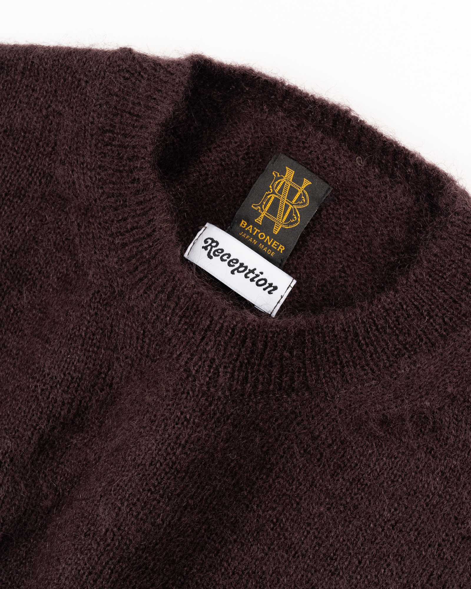 Batoner - Knit - Batoner For Reception - Crew Neck - Choco Brown