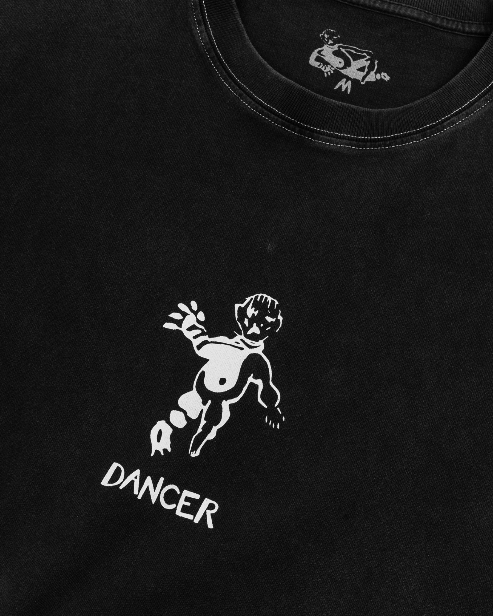 Dancer - Tee - OG Logo Contrast Stitch - Tee - Washed Black