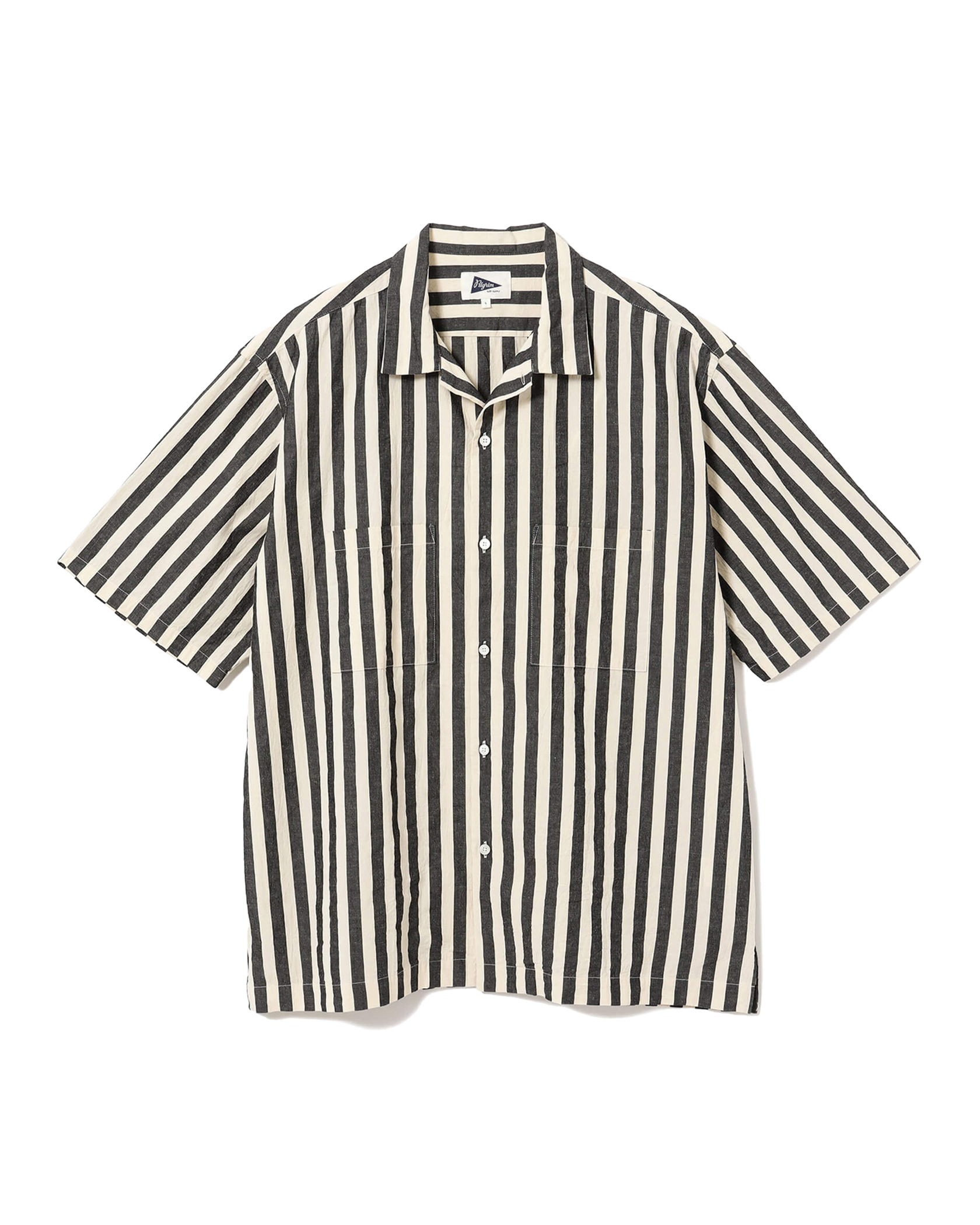 Pilgrim Surf + Supply - Shirt - Johnny Stripe - Short Sleeve Shirt - Bold Stripe