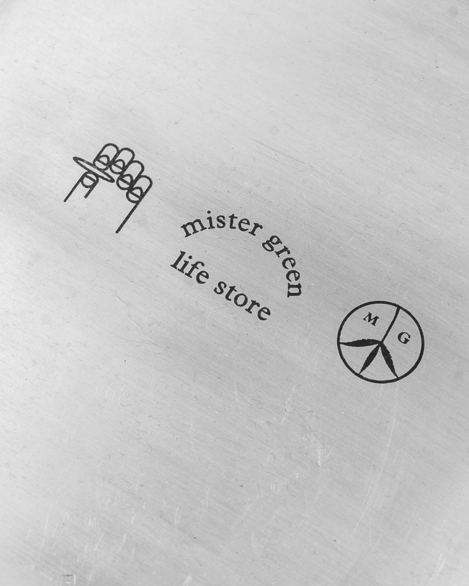 Mister Green - Accessory - Square Logo Rolling Tray  - Aluminium