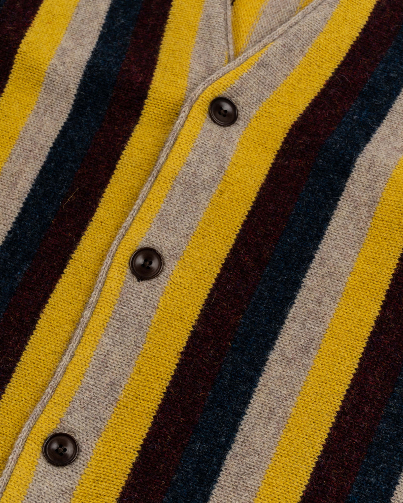 Pilgrim Surf + Supply - Knit - Kanoa - Knit Cardigan - Yellow Multi Stripe