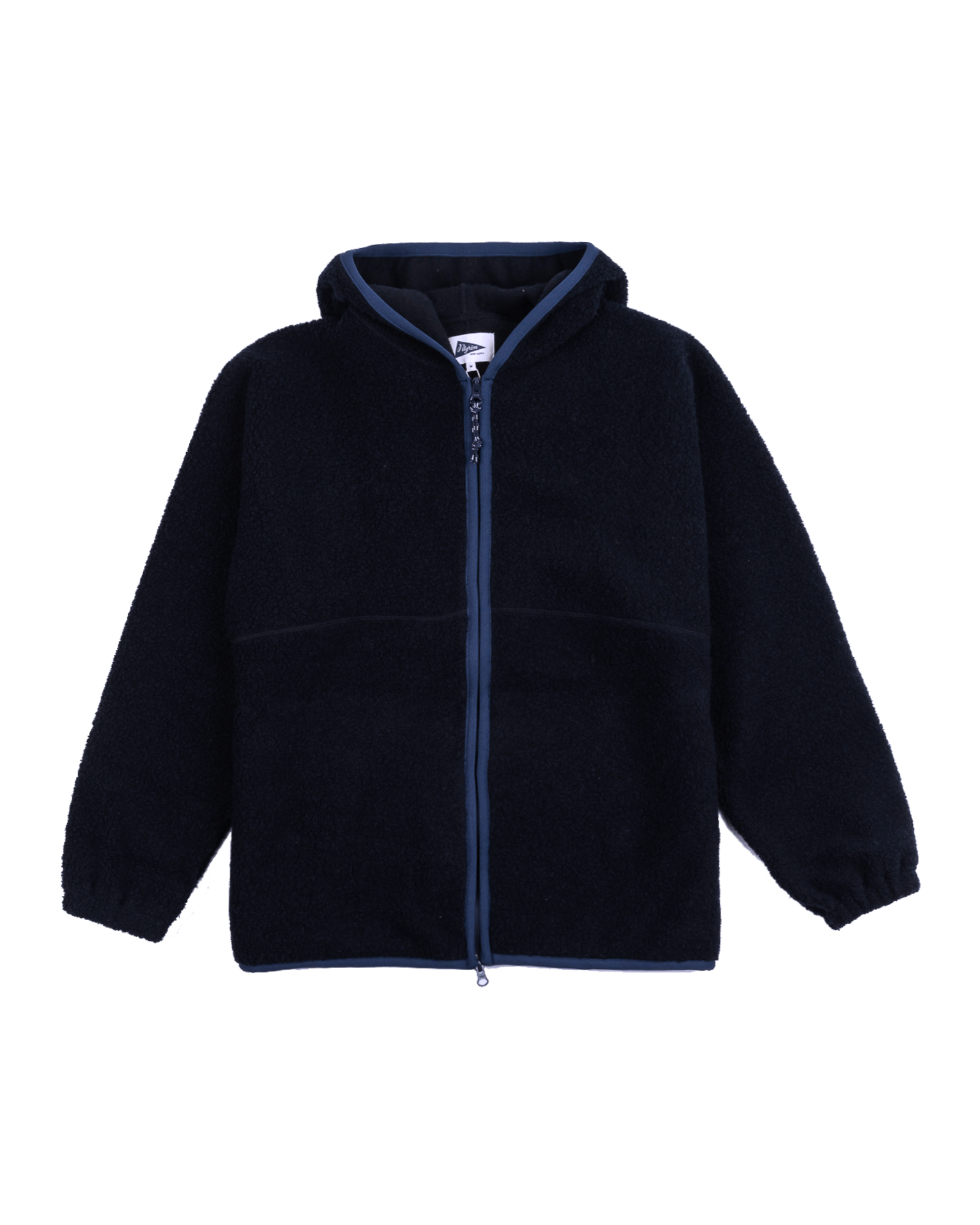 Pilgrim Surf + Supply - Jacket - Leo - Wool Fleece Zip Hoodie - Navy