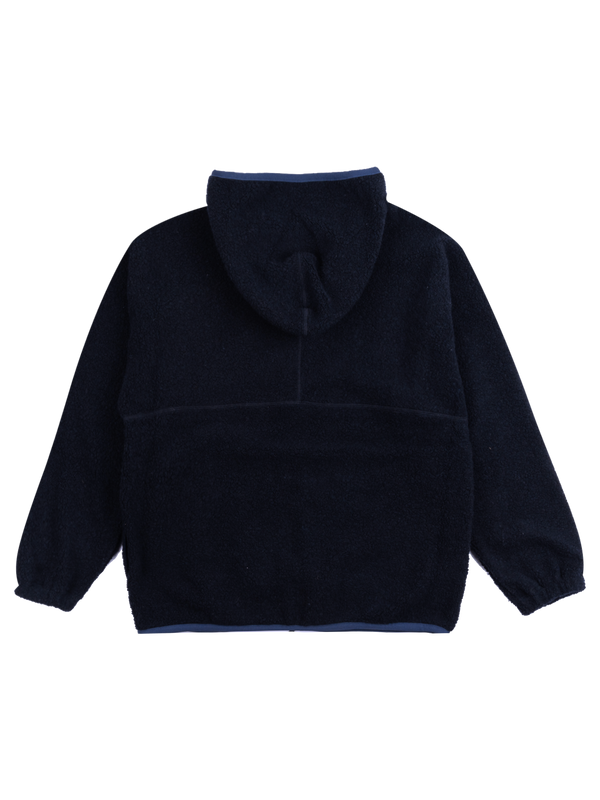 Pilgrim Surf + Supply - Jacket - Leo - Wool Fleece Zip Hoodie - Navy