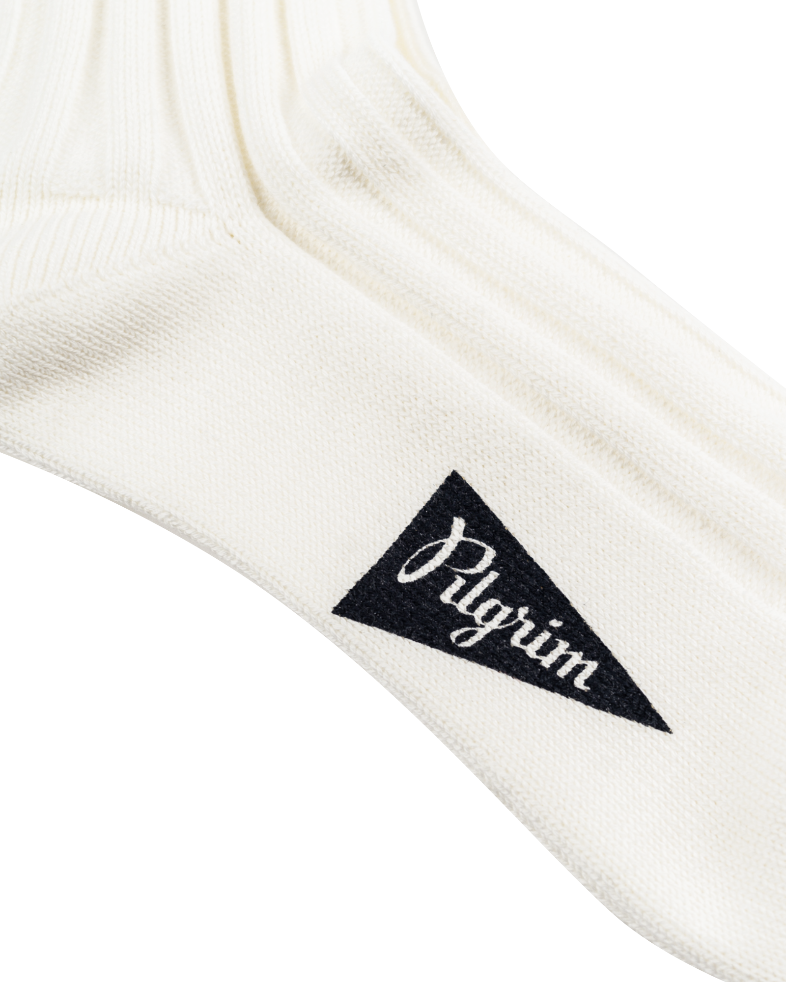 Pilgrim Surf + Supply - Accessory - Pennant - Crew Socks - White