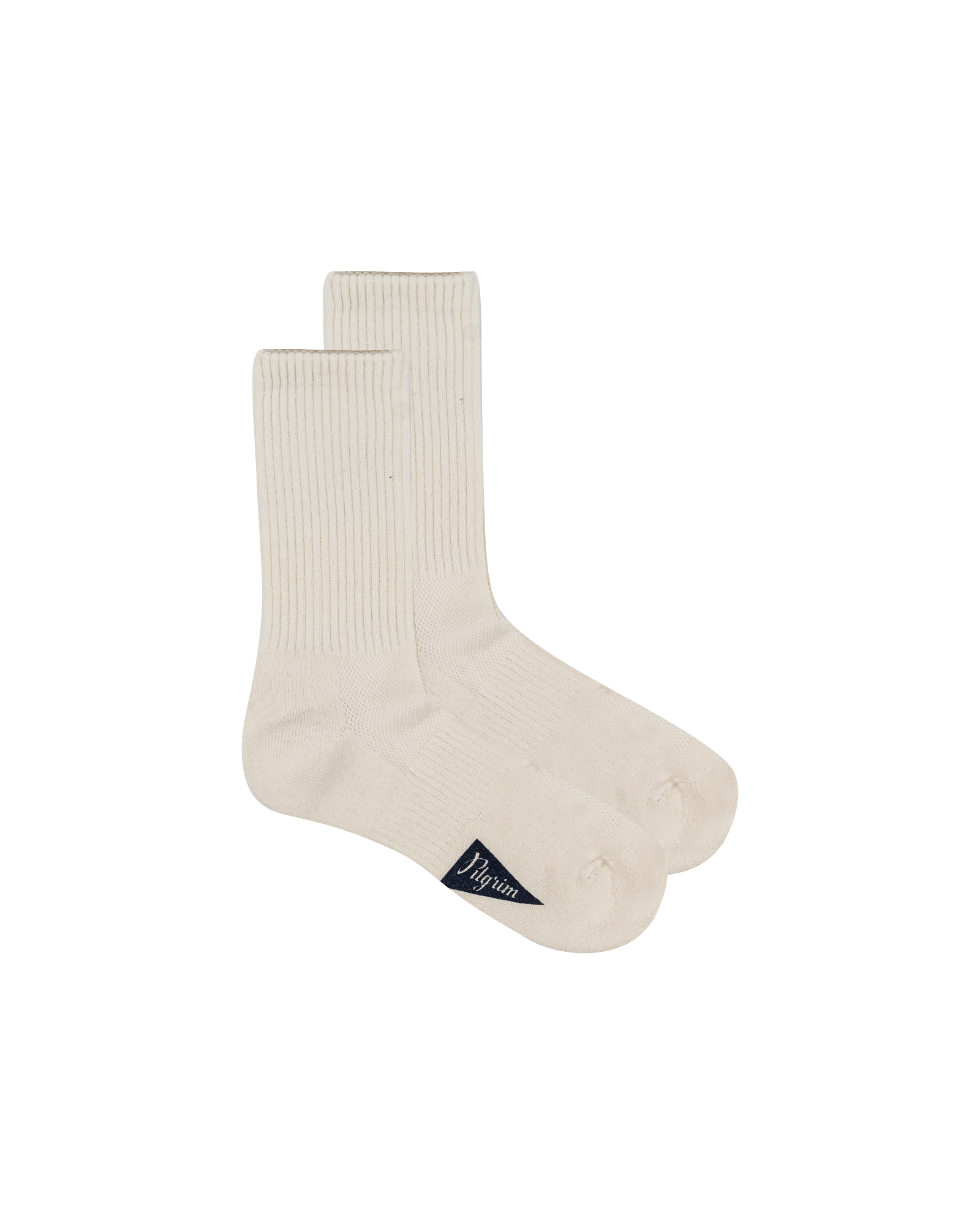 Pilgrim Surf + Supply - Accessory - Papermix - Crew Socks - White