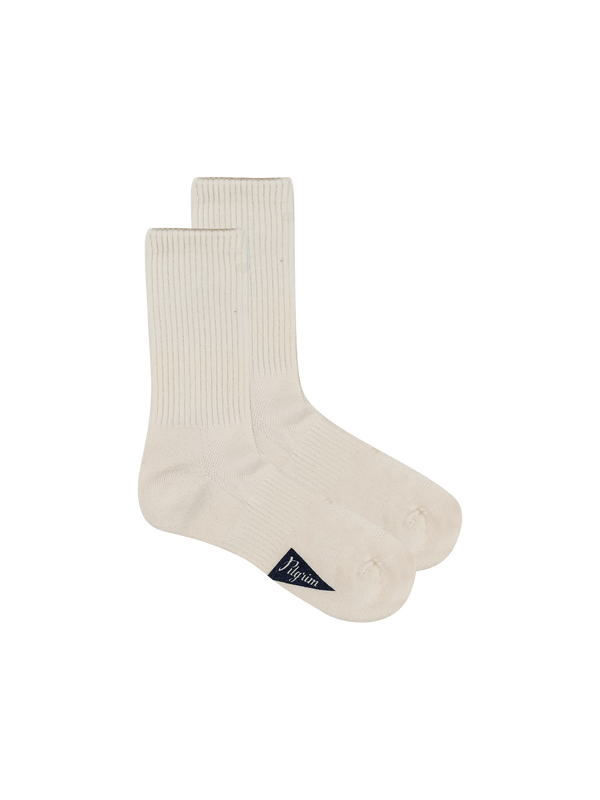 Pilgrim Surf + Supply - Accessory - Papermix - Crew Socks - White