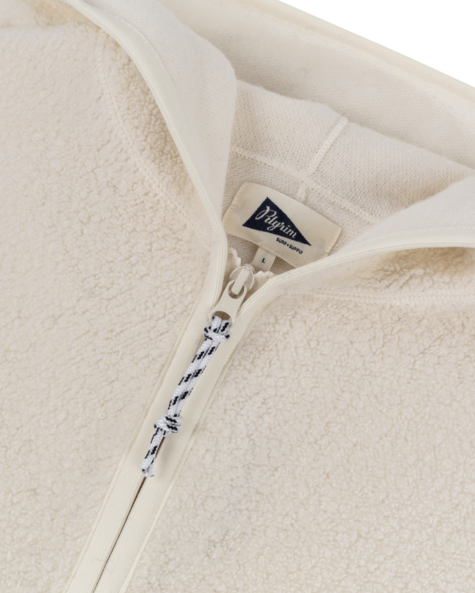 Pilgrim Surf + Supply - Jacket - Conrad Hooded Quarter Zip - White