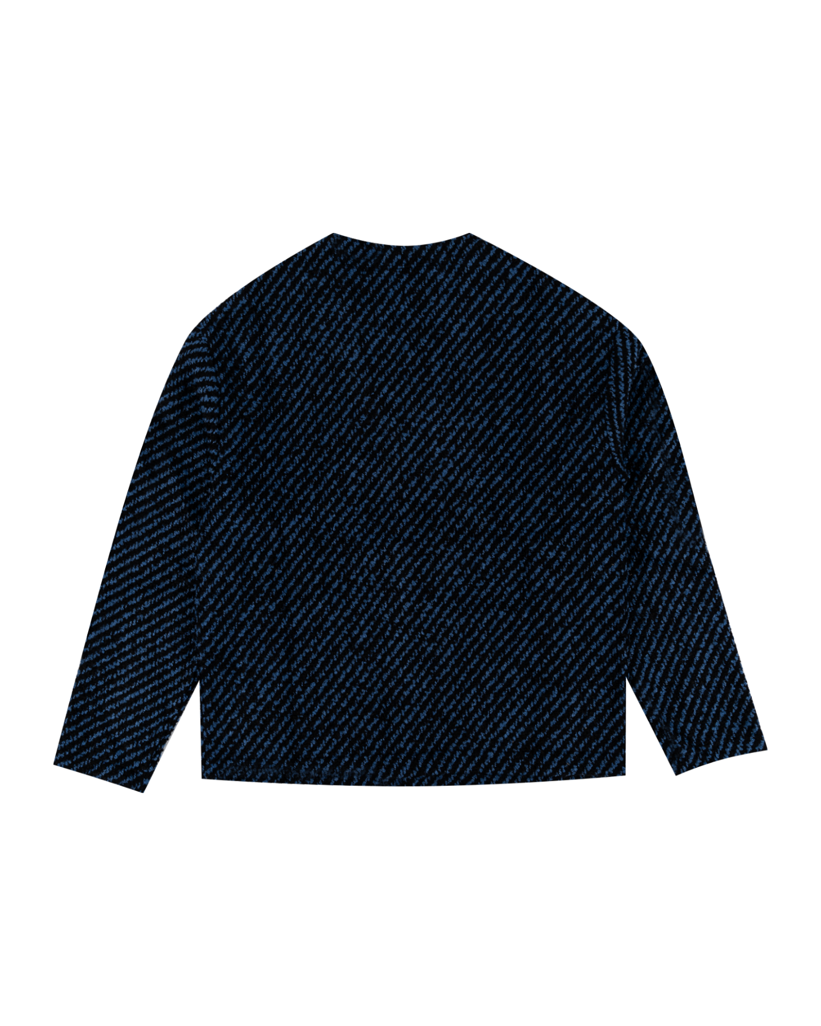 Reception - Knit - Boucle - Cardigan - Black & Blue